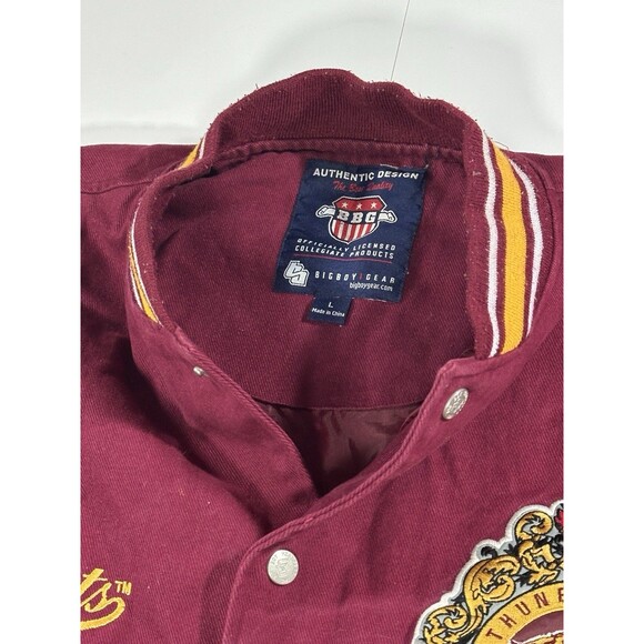 Big Boy Bethune-Cookman University Wildcats Button Up Jacket Patches Men’s Large - Picture 8 of 14
